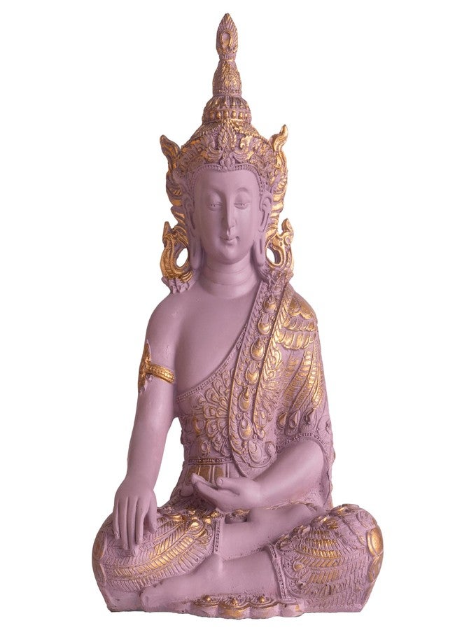 The Advitya تمثال بوذا أدفيتيا لتزيين المنزل | تمثال بوذا/غوتاما بوذا/شاكياموني، قطعة فنية رائعة لمنزل جديد، هدية عيد ميلاد، هدية للشركات | قطع ديكور منزلية لغرفة المعيشة (وردي فاتح) - Image 5
